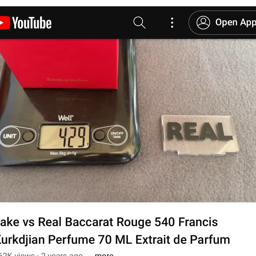 A great way to determine real v Fake…the weight…